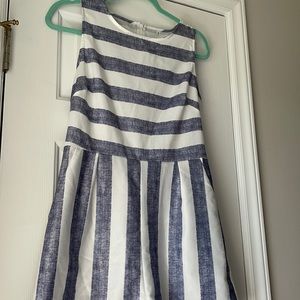 Blue and white jumpsuit